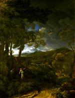 欧洲12-19世纪油画五_DUGHET, Gaspard - Landscape with Elijah and the Angel